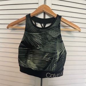 Calvin Klein Floral Pattern Sports Bra